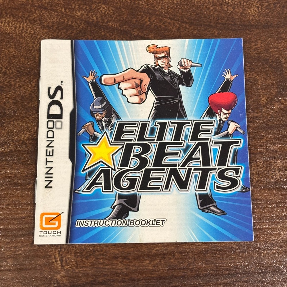 Elite Beats Agents Nintendo DS Instruction Manual Only