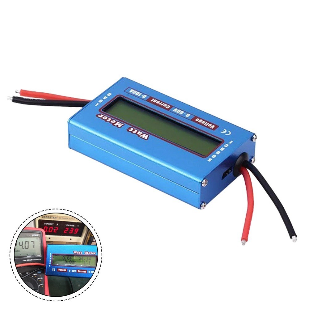 Battery Voltage Analyzer 60V for Solar Applications and RC Tools Compact Design