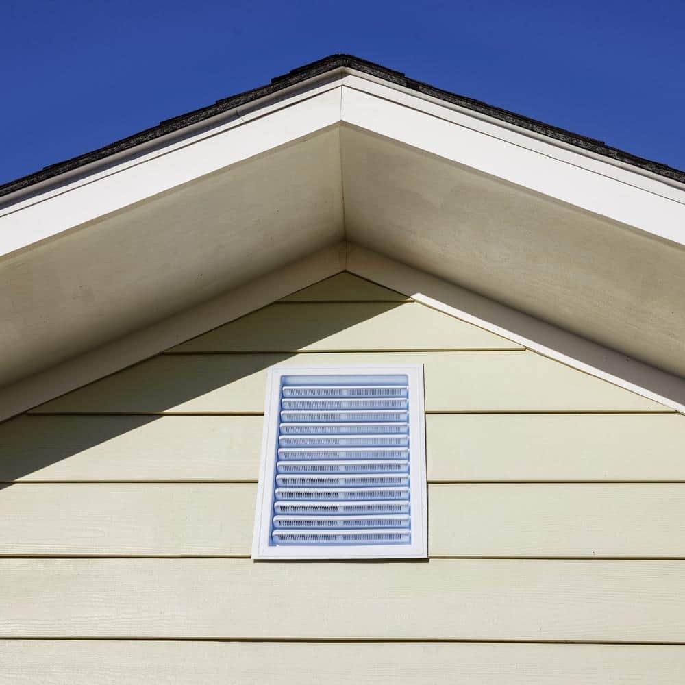 12" x 18" Plastic Wall Louver Static Vent in White - Efficient Ventilation