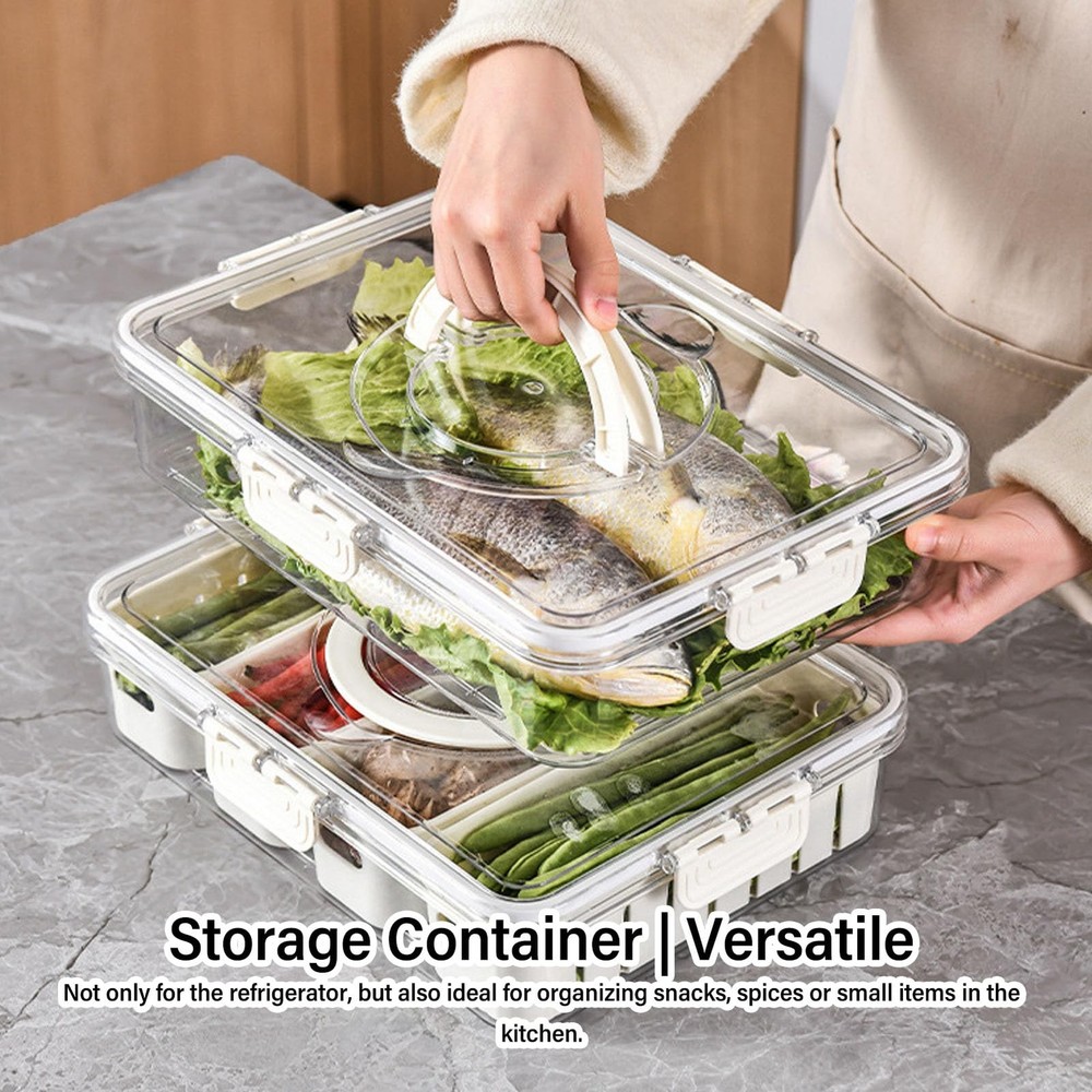 Food Storage Container, Vegetables Fruit Containers Prevents Deformation Spac...