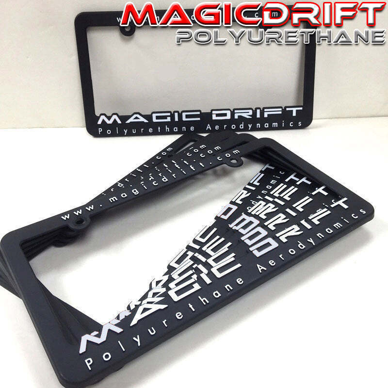 MAGIC DRIFT Polyurethane Aerodynamics DRIFTING License Plate Frame Side Ways JDM
