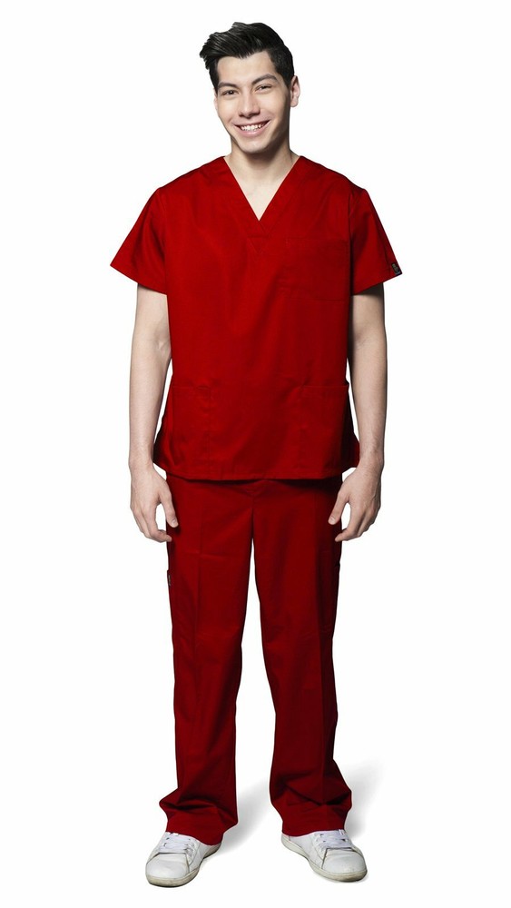 Men's Slim Cut 7 Pocket Basic Uniform Scrubs
