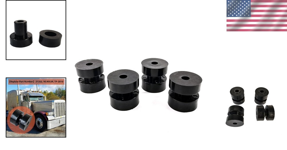 Peterbilt Exhaust Poly Bushings Stack - Silent Ride Solution for 357-385 Trucks