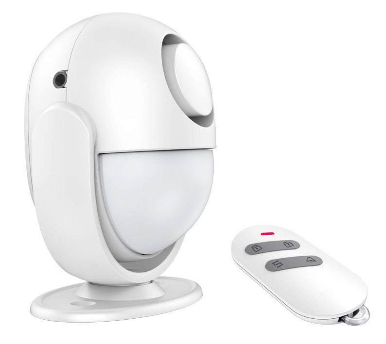 Wireless Motion Sensor Alarm W/ IR Remote 125dB Siren Perimeter Security System