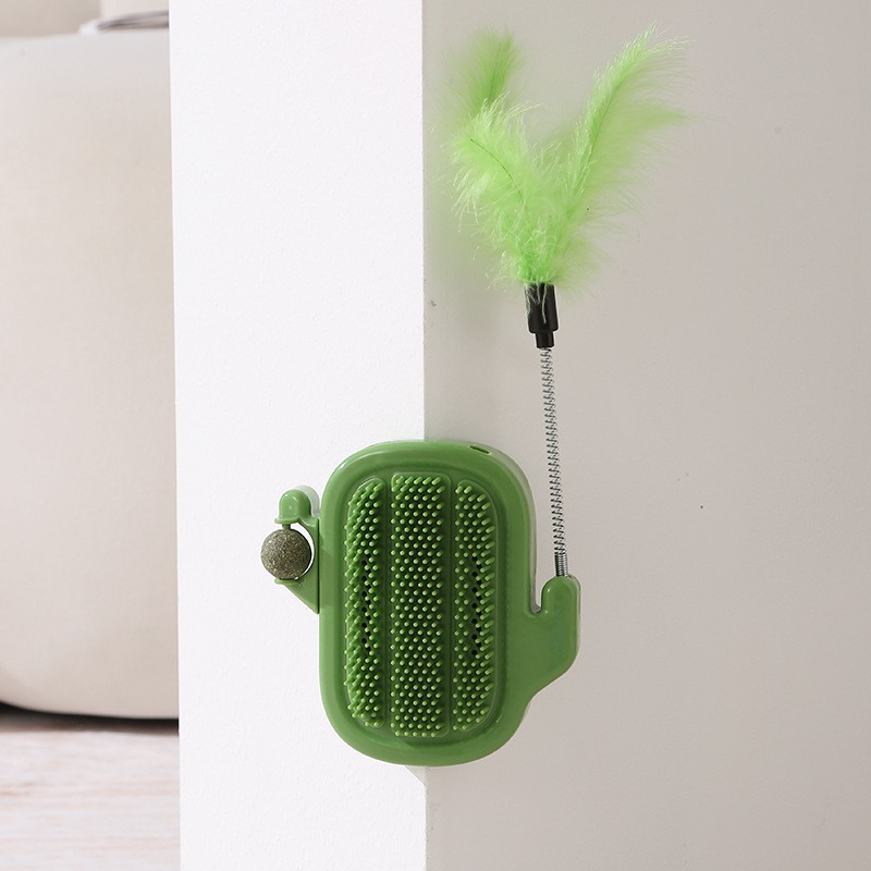 Cat Itching Device Hair Brushing Device Cactus Cat Scratch Board Brushing Tool