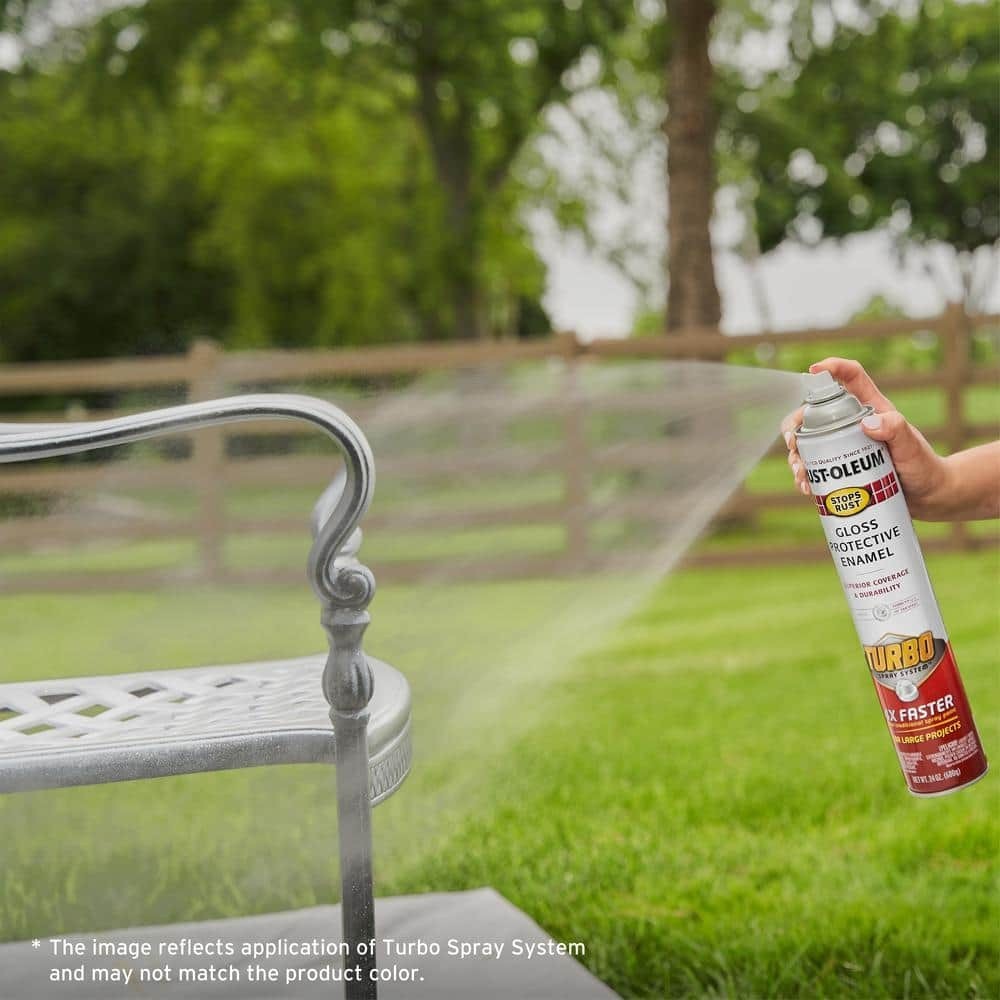 Rust-Oleum Stops Rust 24 oz Turbo Spray System - Gloss White