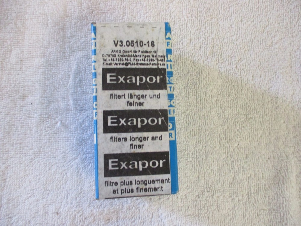 NIB ARGO Filter Element      V3.0510-16   Factory Sealed Box