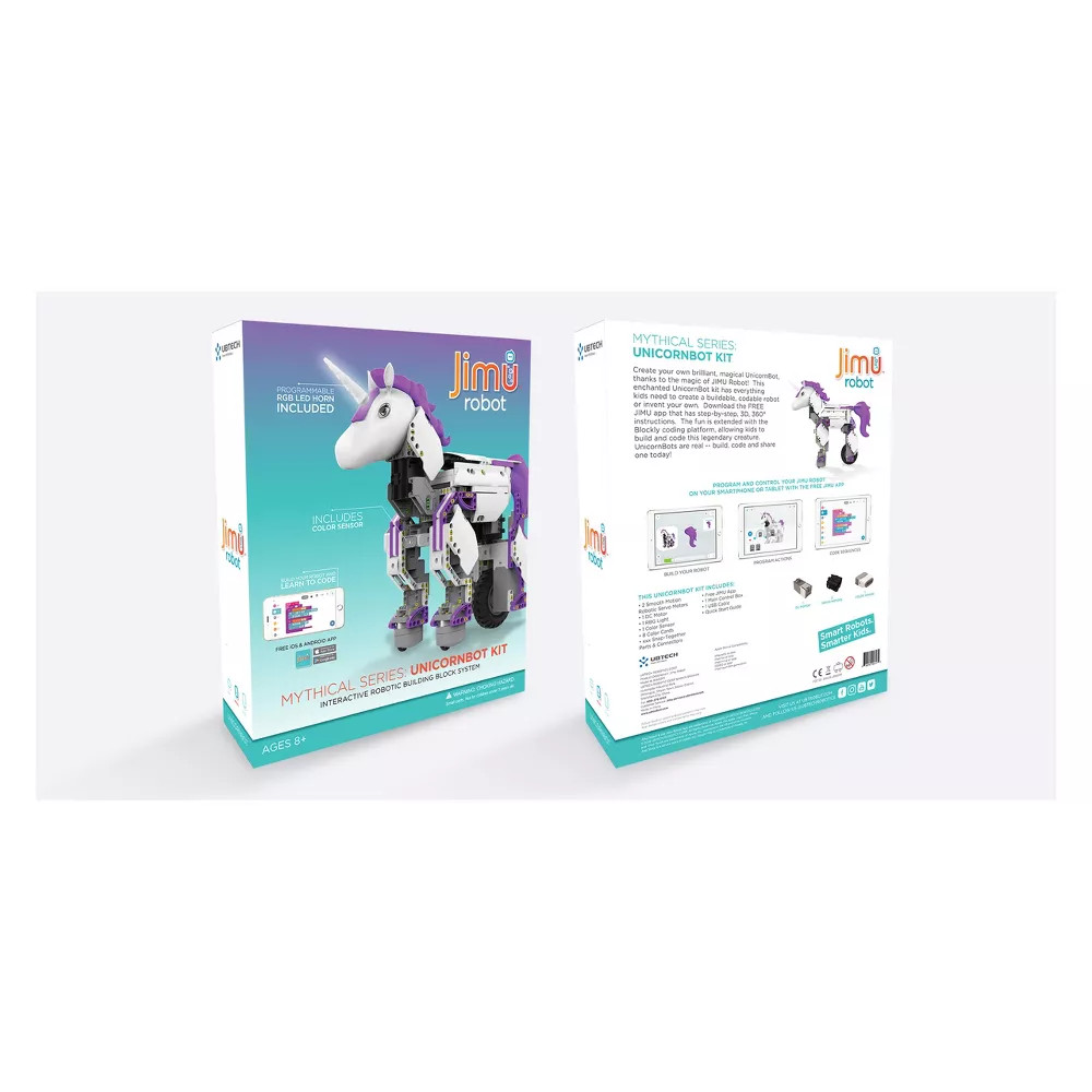 Jimu Robot UnicornBot Kit Buildable Interactive Robots Blockly Coding STEM