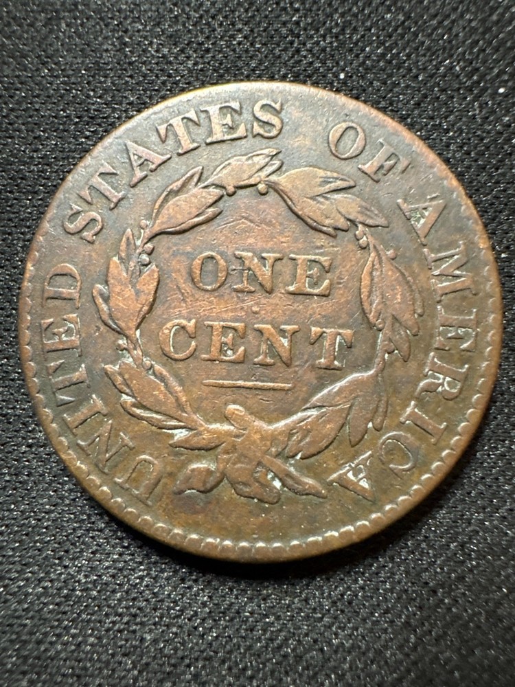 1826 US Coronet Head Large Cent - Worn/Partial Date (Missing "18")