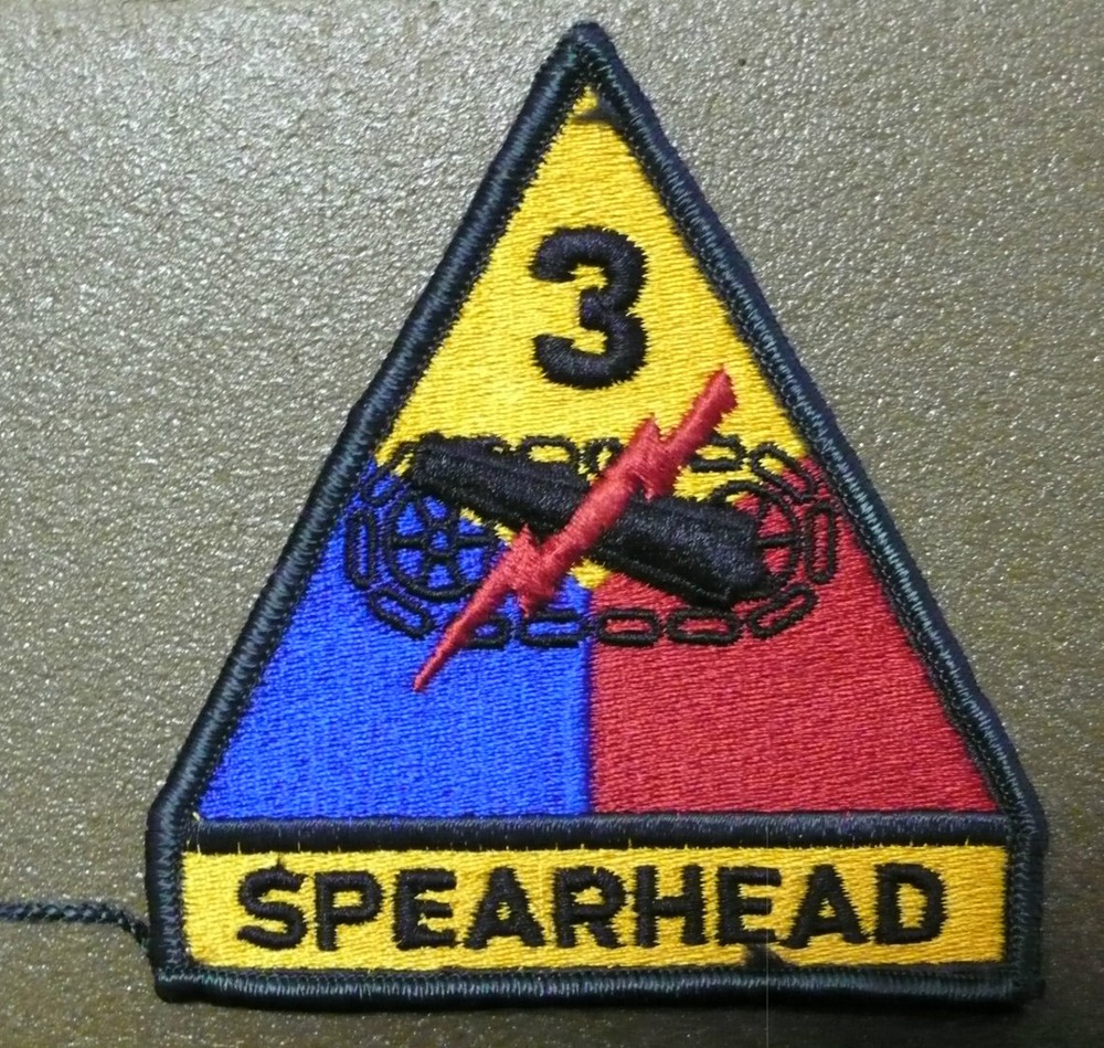 US ARMY patch 3 AD 3RD ARMOR DIVISION PATCH SPEARHEAD COLOR