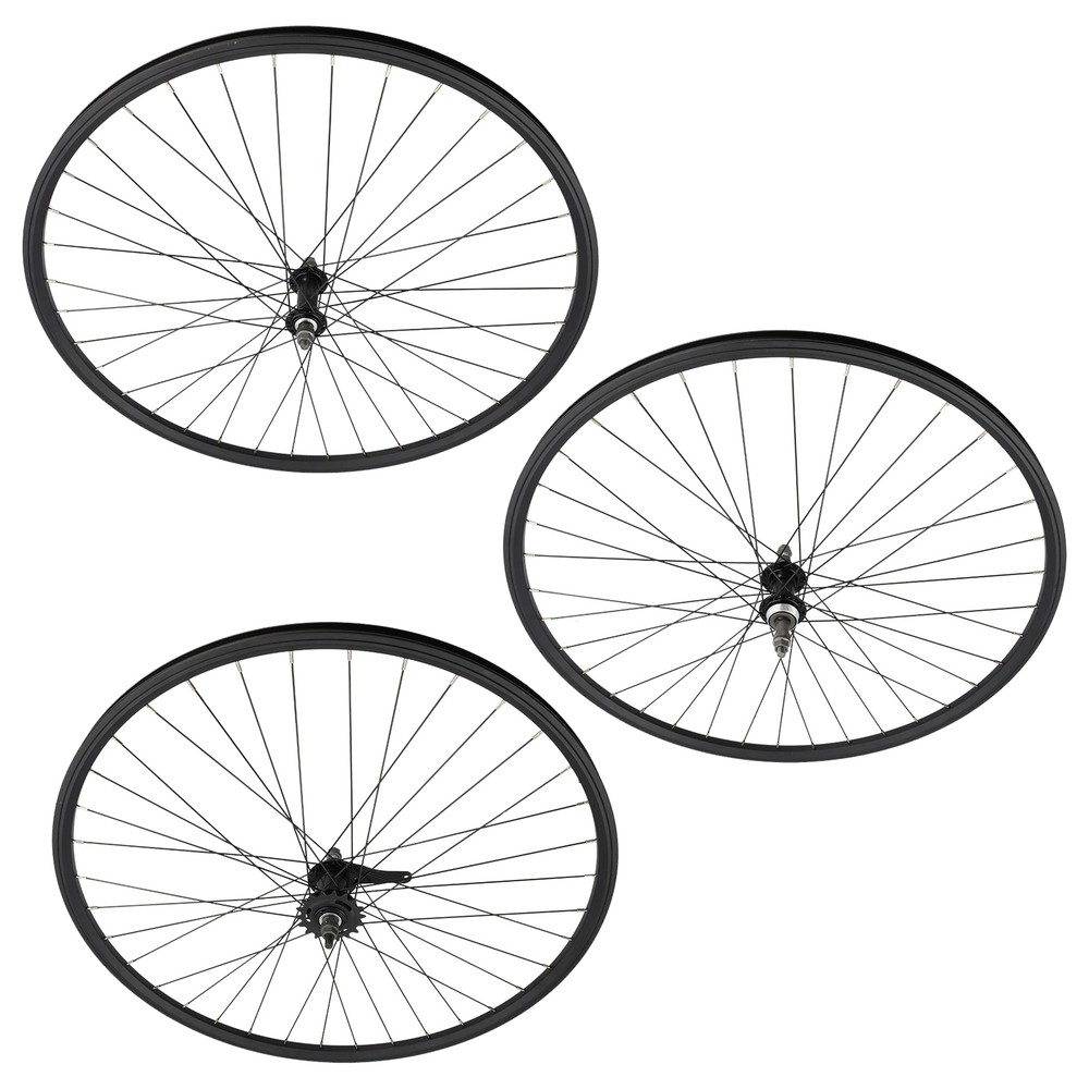 PRO+ F&R 700C FRONT, COASTER, OR FREEWHEEL FIXIE RIM 36 SPOKE 14G 3/8 AXLE BLACK