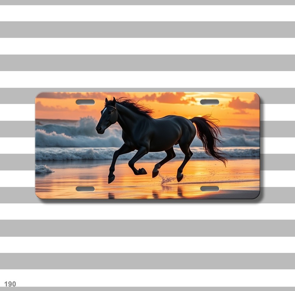 Mustang Horse License Plate Personalized Dynamic Horse Image Gift Idea