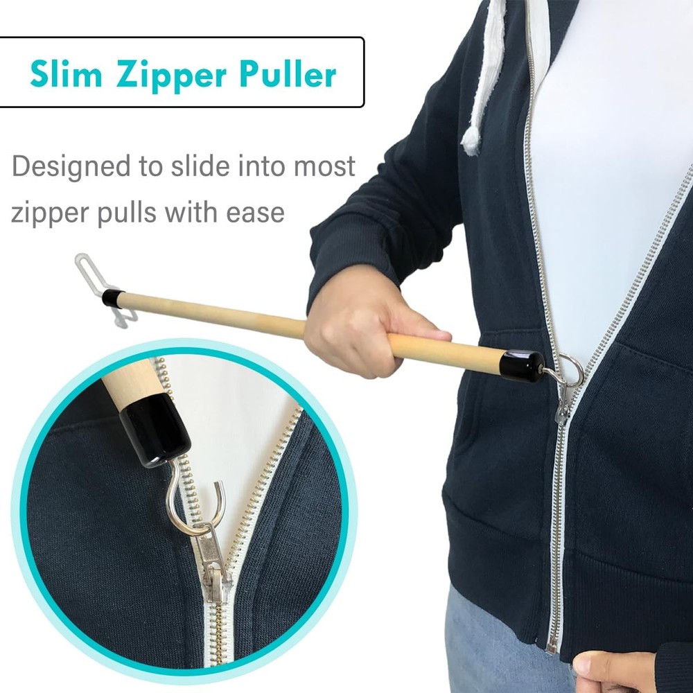 Nourislif 27'' Dressing Stick, Long Stick for Elderly, Disabled,...