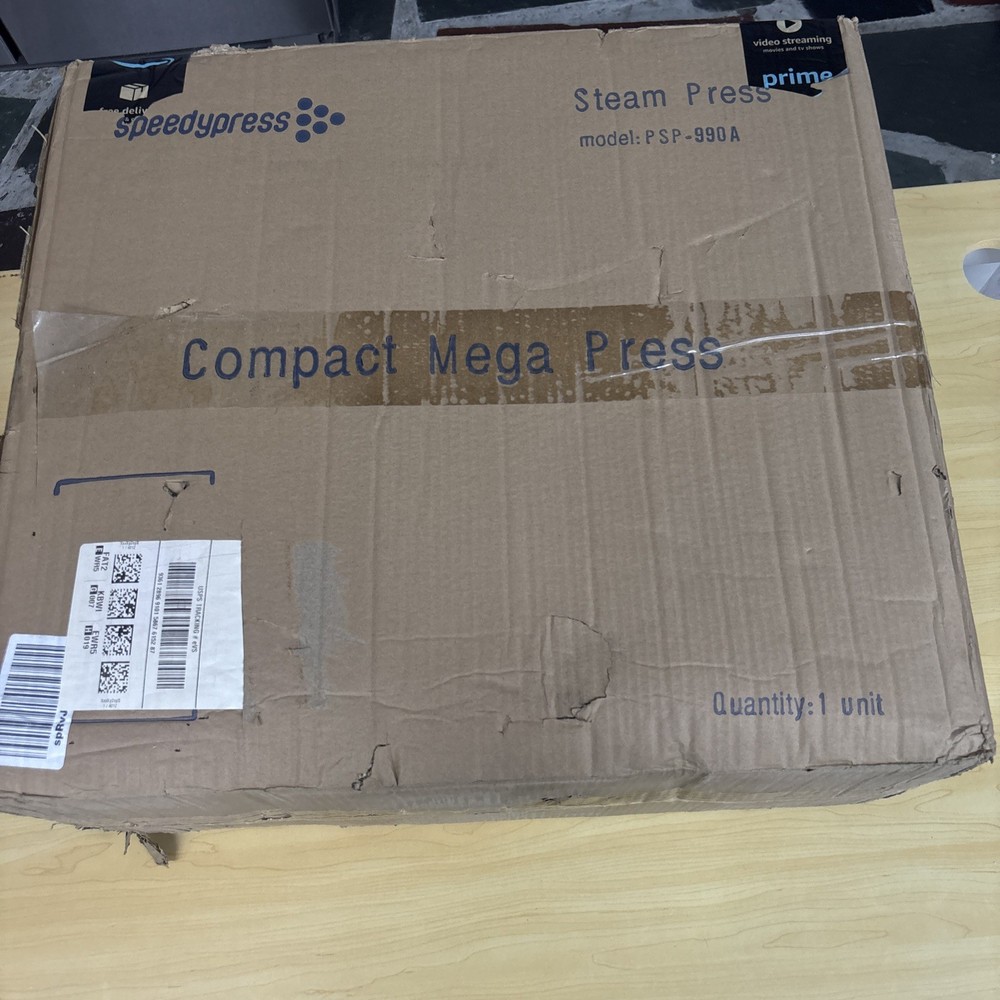 Compact Ironing Steam Press - Includes FREE EXTRA COVER & FOAM!