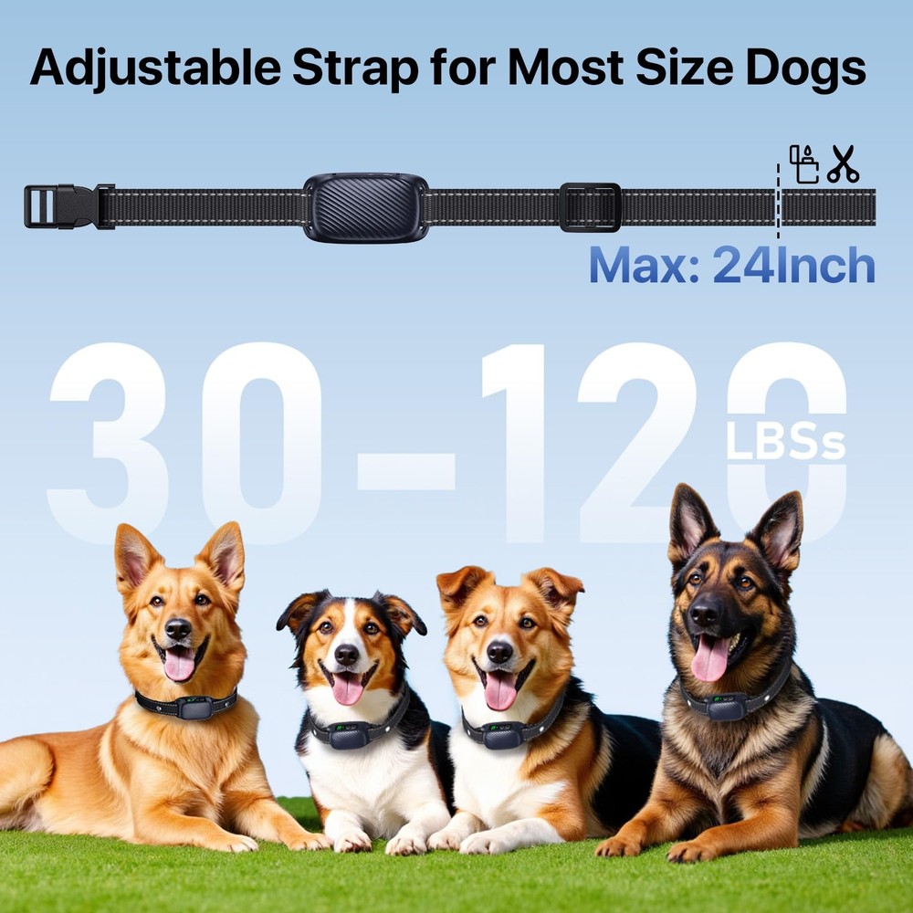 Bark Collar, Automatic Dog Bark Collar with 8 Adjustable Sensitivity for Medium