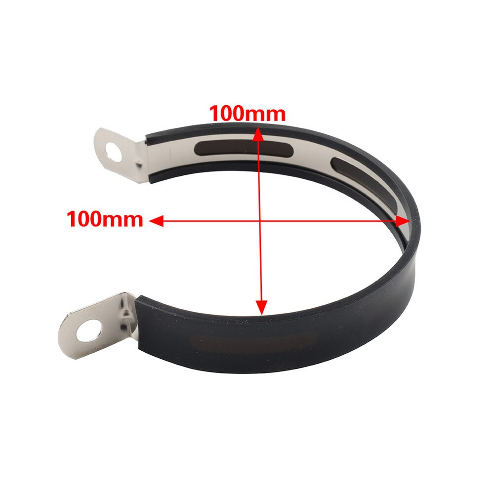 Universal Motorcycle Exhaust Clamp Mount Bracket Fixed Ring Hanger Support USA