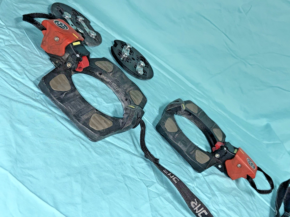 🔥 Vintage FT Step-In Snowboard BINDINGS w/ discs & hardware GERMANY