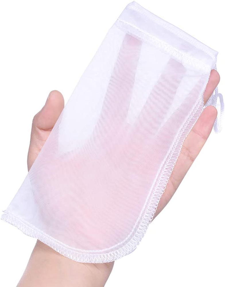 Media Filter Bag Aquarium Extra Fine,Reusable 180 Micron Drawstring Mesh Filter