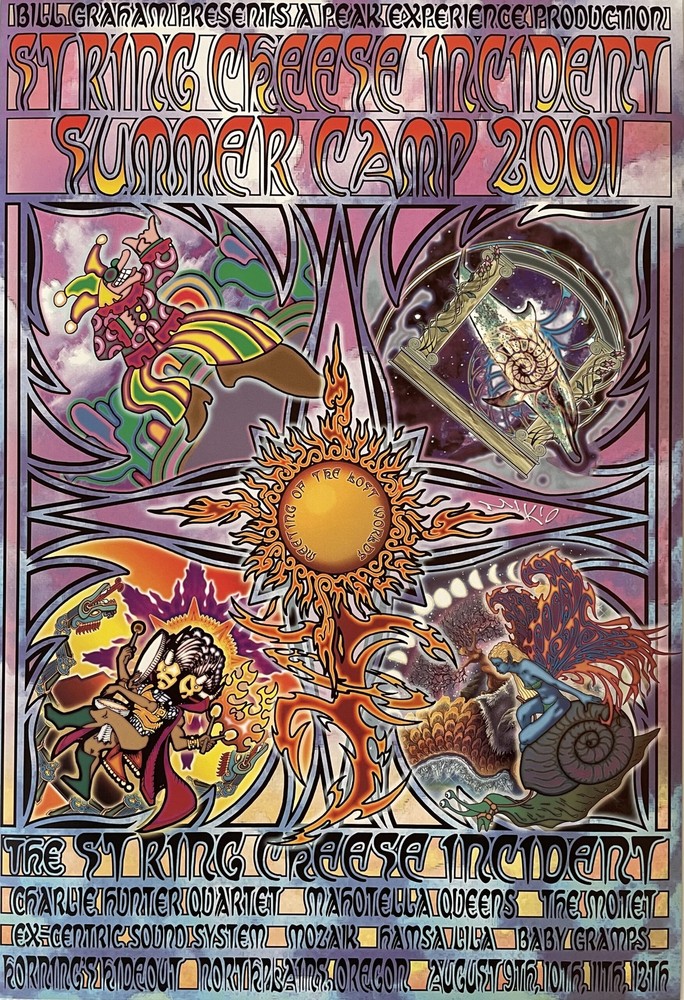 String Cheese Incident Concert Poster Oregon 2001