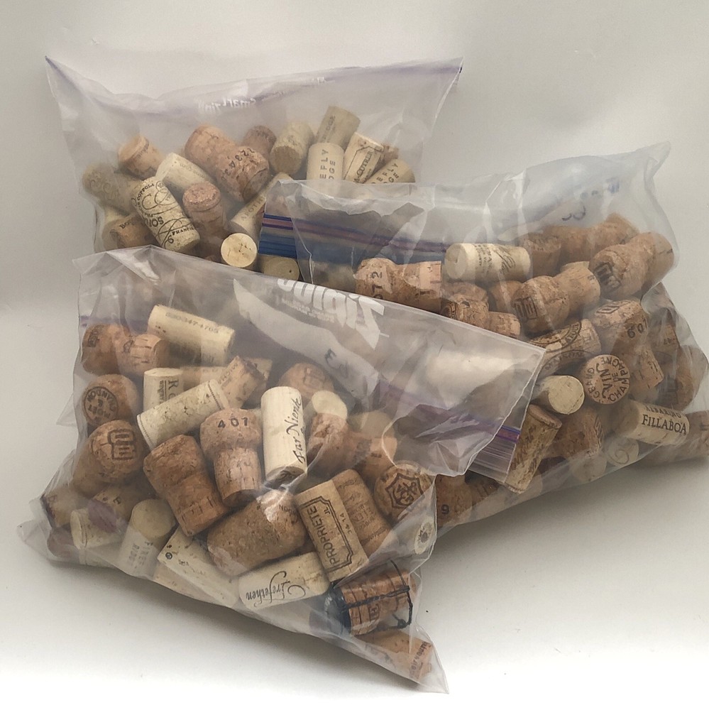 Lot of 233 Used Wine Corks Crafting Projects