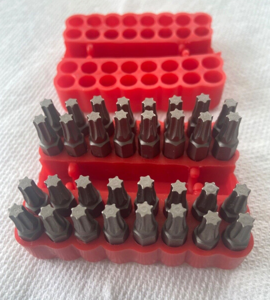 Enkay Tools No .3030 Includes 32 PCS T20 Screw Bits Red Plastic