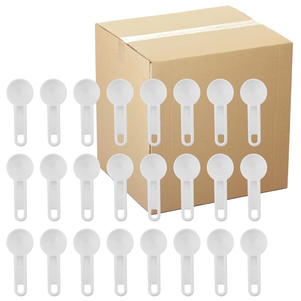 Bulk Pack of Teaspoon Measuring Spoons; 5 ml / 5 cc Scoops, Short-Handle