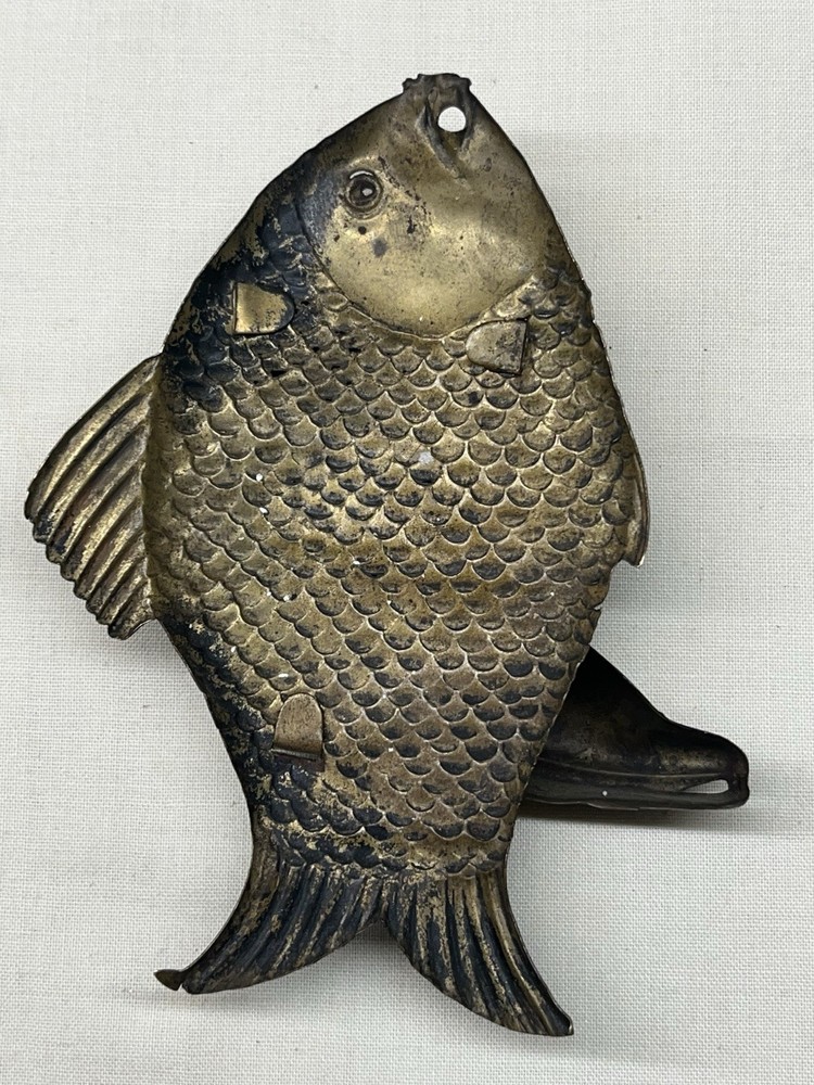 Fish and Boot Wall Match Holder Striker 1900's
