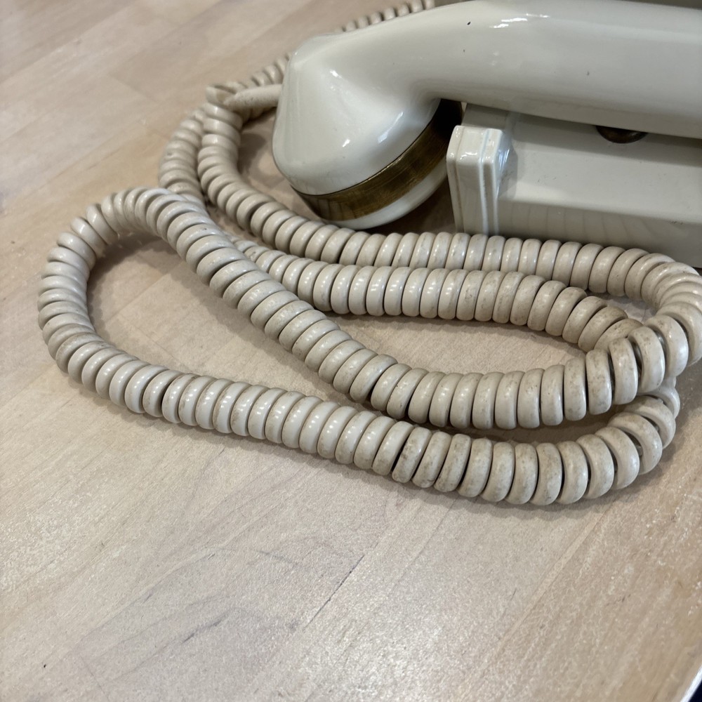 Automatic Electric Type 50- Ivory With Brass Trim Phone UNTESTED