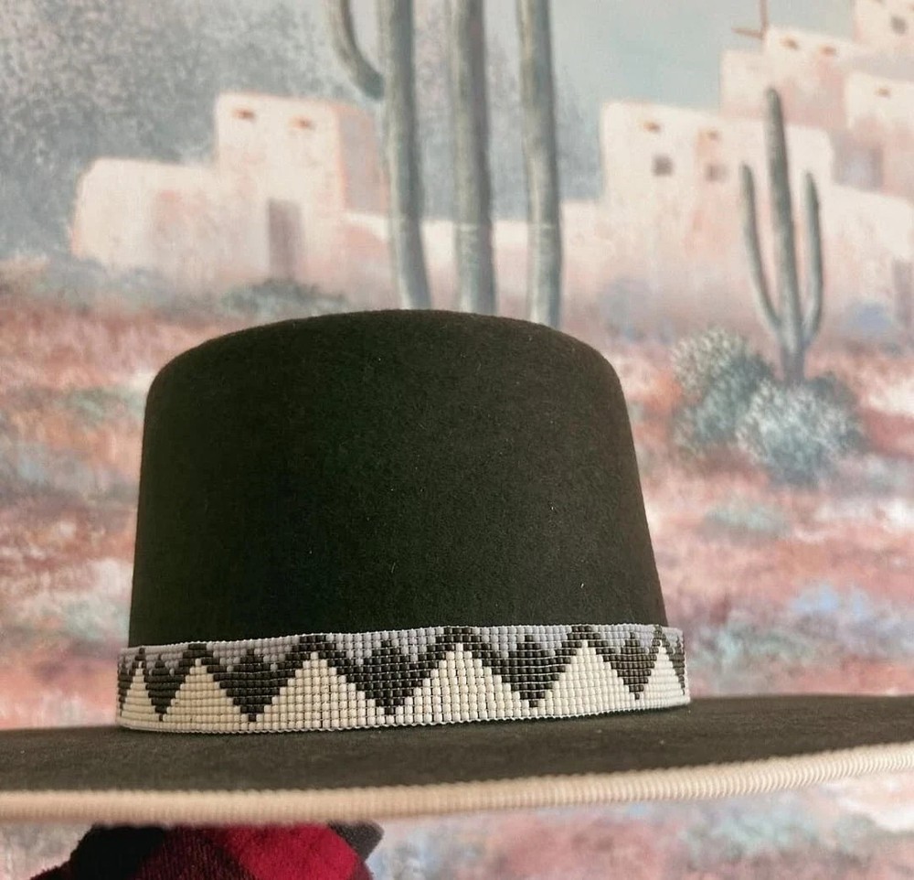 Beaded Hat Band Native American Style Handmade hatband
