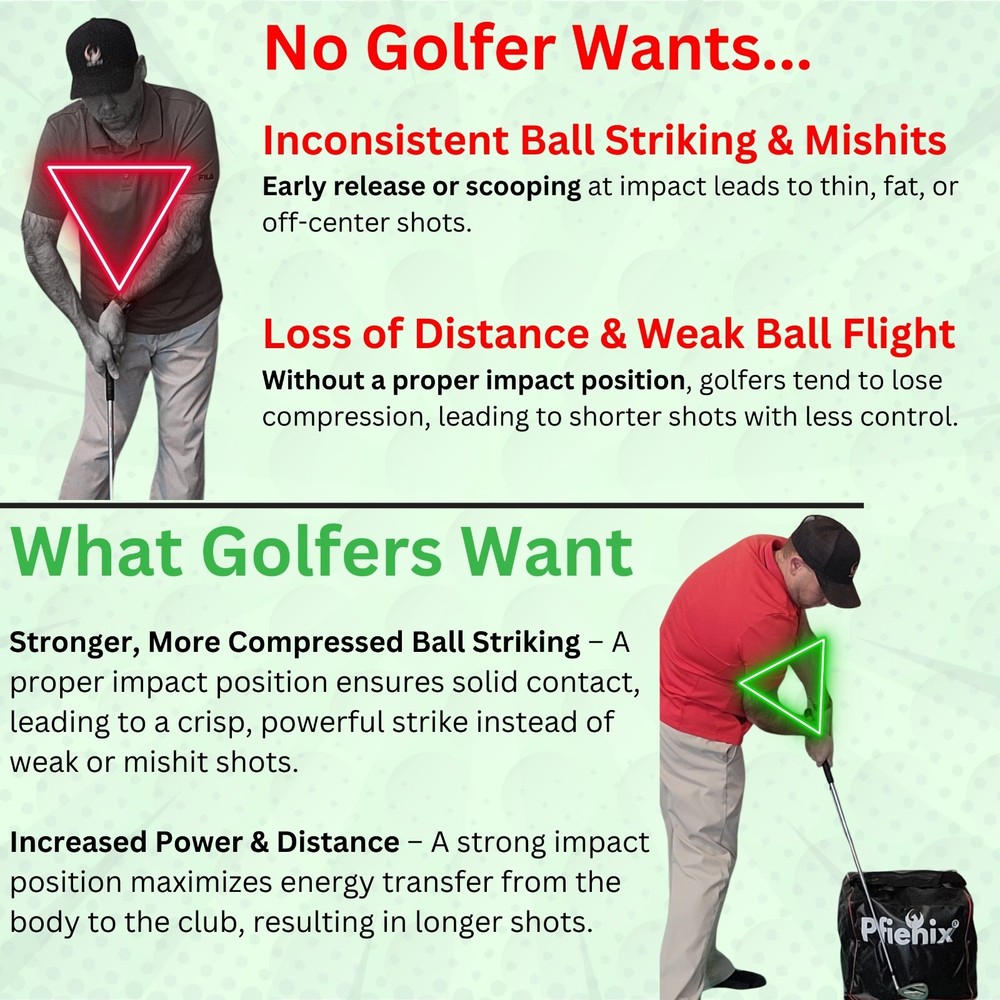 Impact Golf Bag Golf Swing Training Aid | Get Proper Impact Position