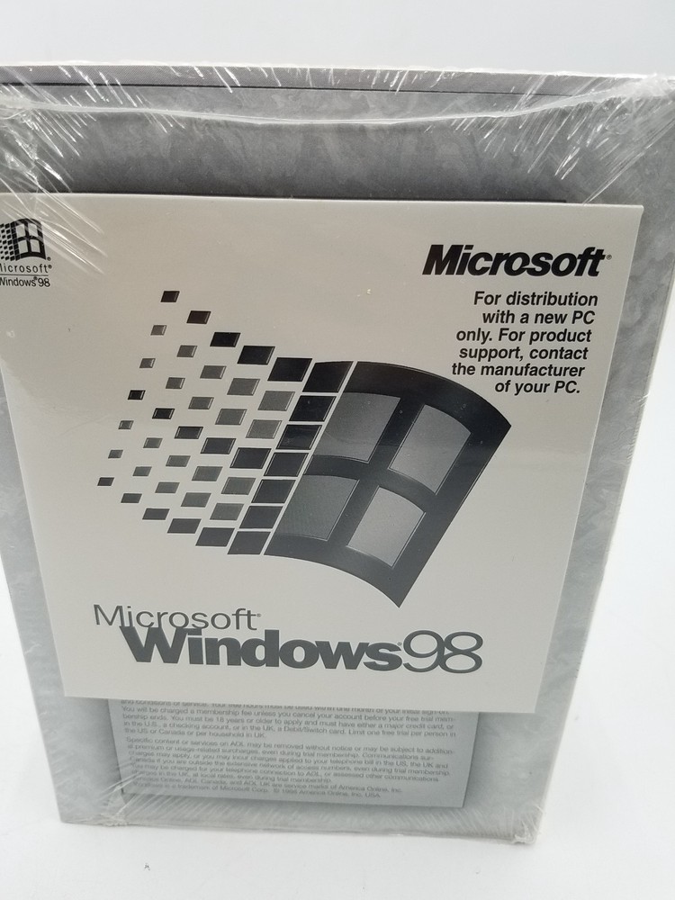 Microsoft Windows 98 Dell PC Getting Started CD-Rom Manual SEALED Product Key