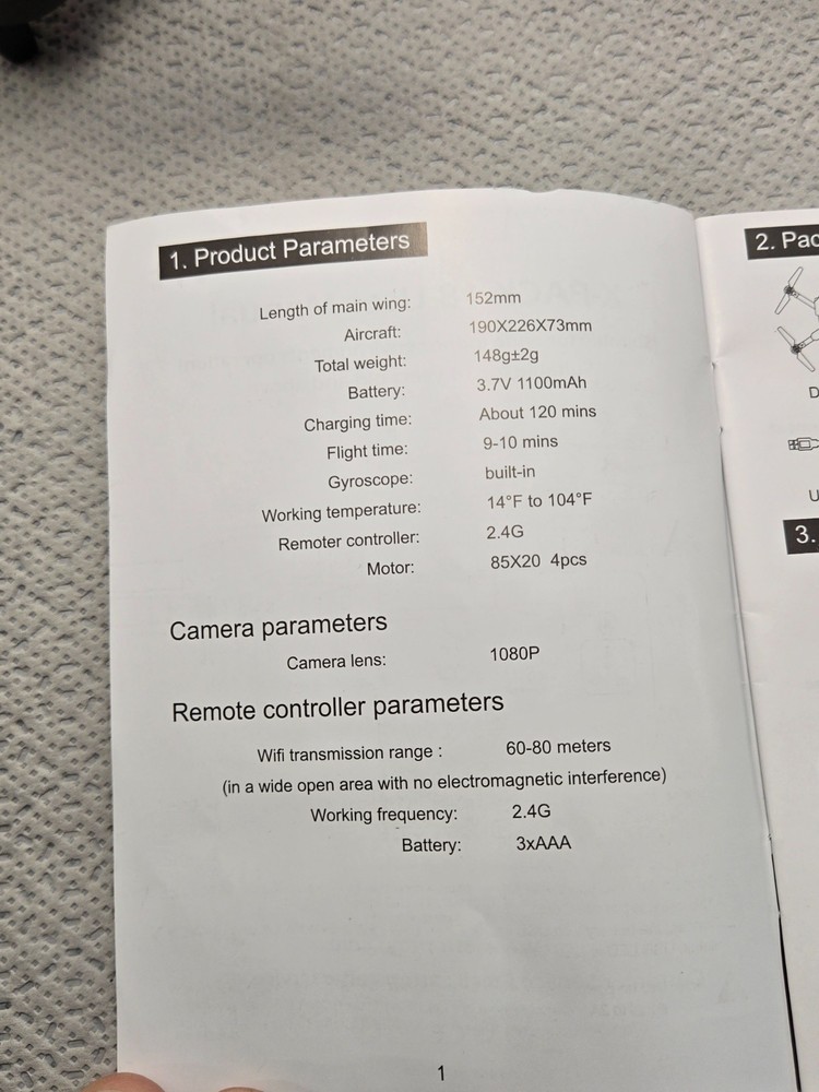 Attop X-PACK 18 Quadcopter Drone with Controller, 2 Batteries & Case