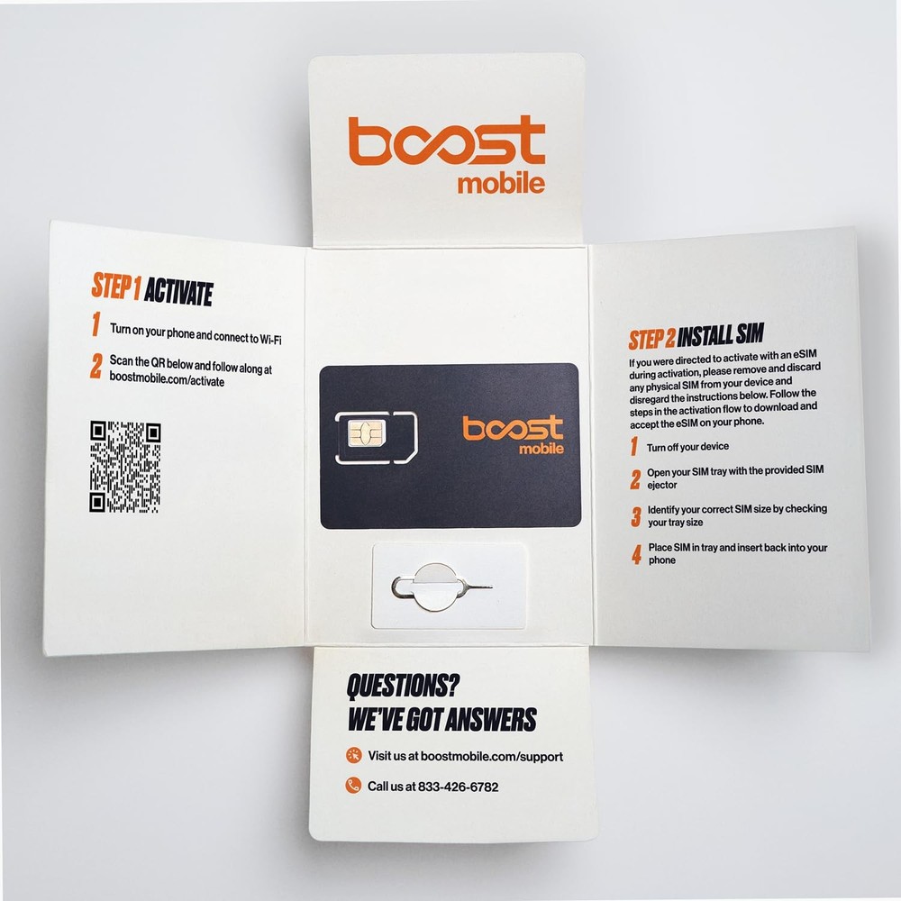 Boost Mobile SIM Kit | $25/mo Forever Unlimited Plan with Auto-Pay |...