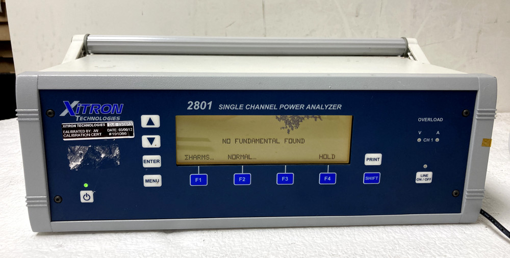 Xitron Technologies 2801 Single Channel Power Analyzer Screen Issue For Parts