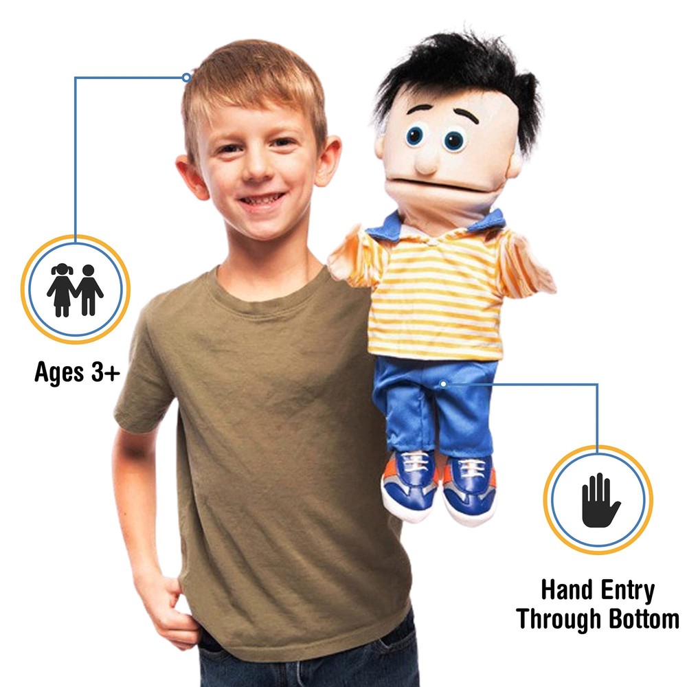 14 Kenny Peach Boy Hand Puppet