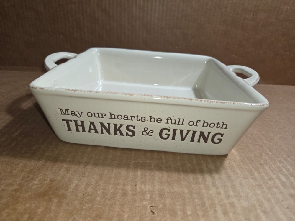 Baking Pan 9" Square Burton & Burton "Thanks & Giving"