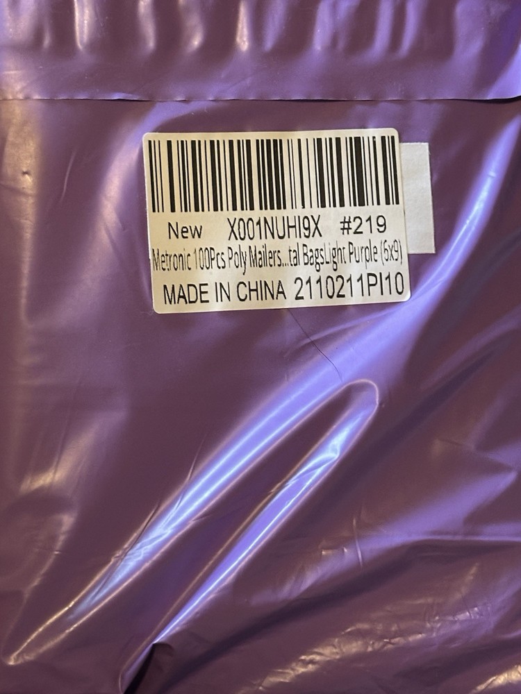 6 X 9 Purple Poly Mailers (100 Pack)