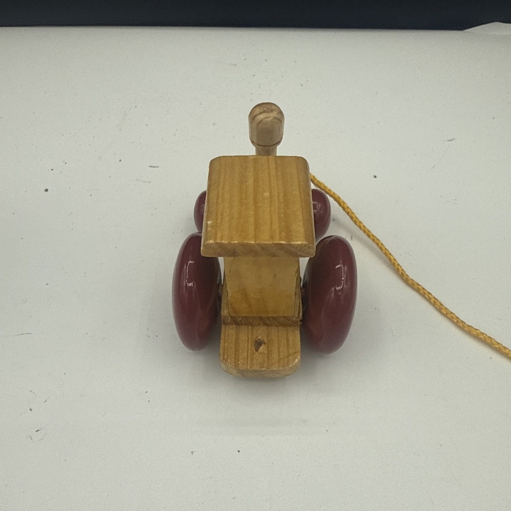 Vintage Neimann Marcus Wooden Pull Toy Train