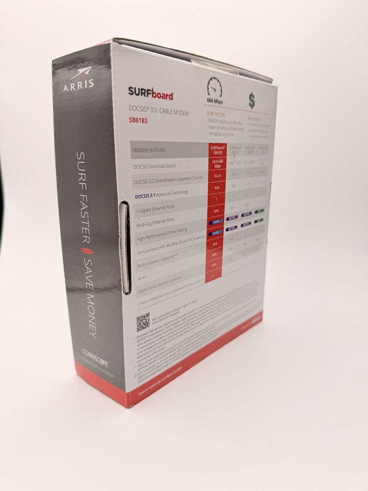 Arris Surfboard SB6183 Cable Modem VG