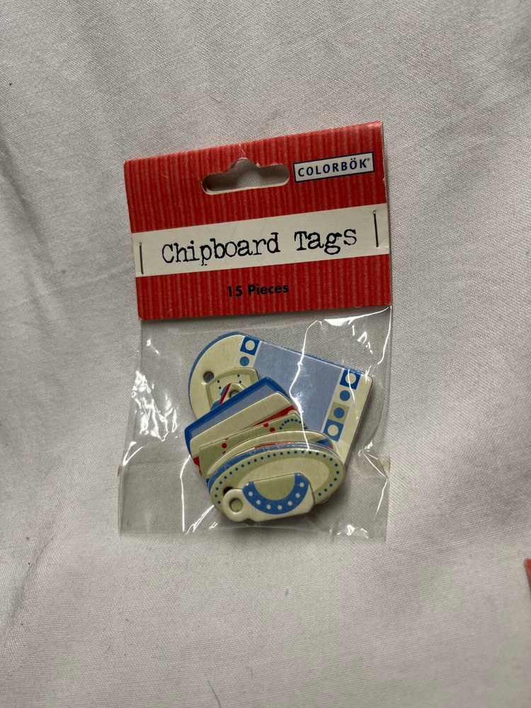 Colorbook- Chipboard Tags- 15 pc