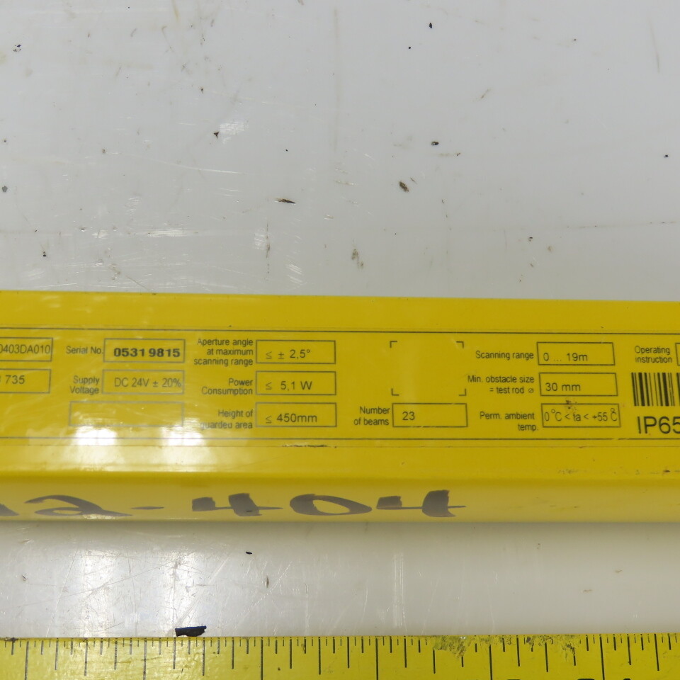 Sick C40S-0403DA010 Light Curtain 24VDC 0-19m Range