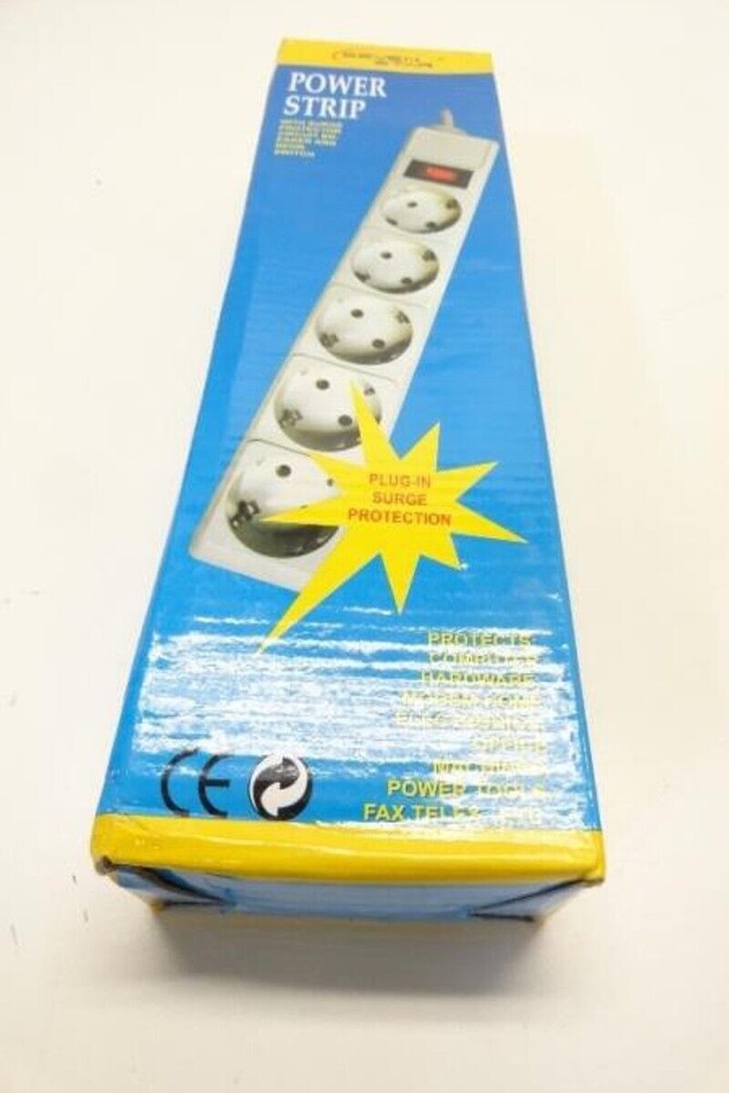 Seven Star 220 Volt Surge Protector 5 Socket Power Strip 220V-240V For Export