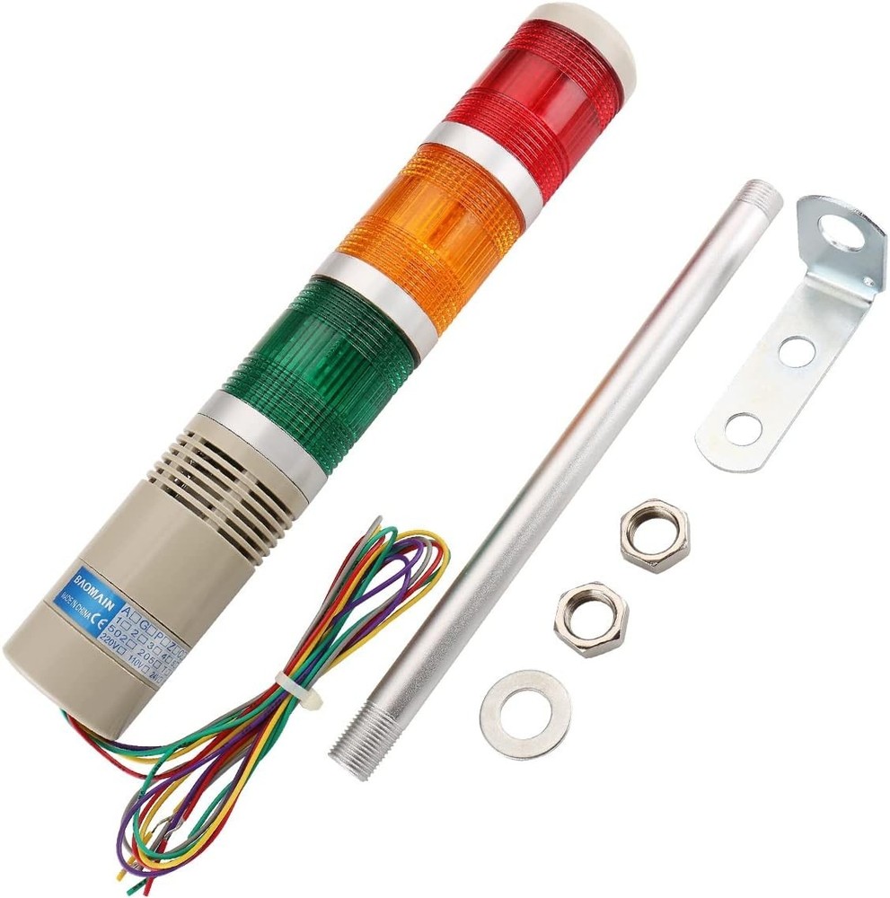 Industrial Signal Light Column LED Alarm round Tower Light Indicator Flash Light