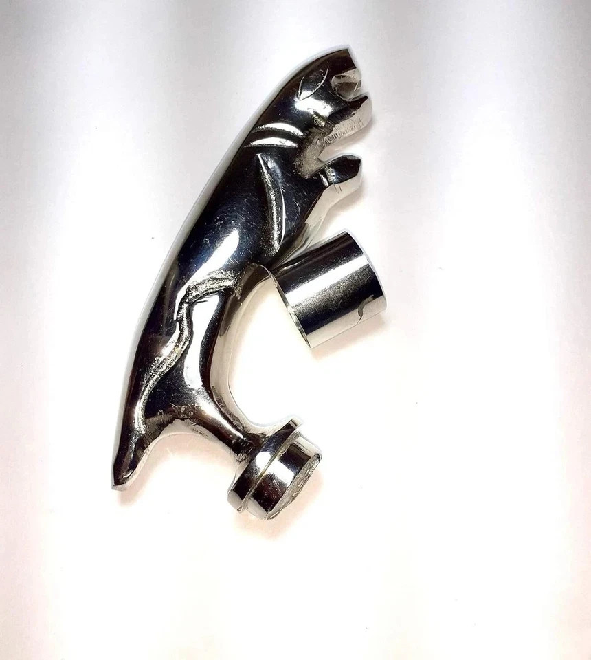 Solid Style Solid Brass Jaguar Head Handle ONLY For Walking Stick Walking Canes