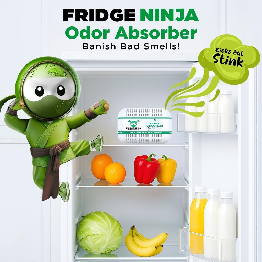 Ultimate Refrigerator Odor Eliminator – 12- Unscented Deodorizer Solution