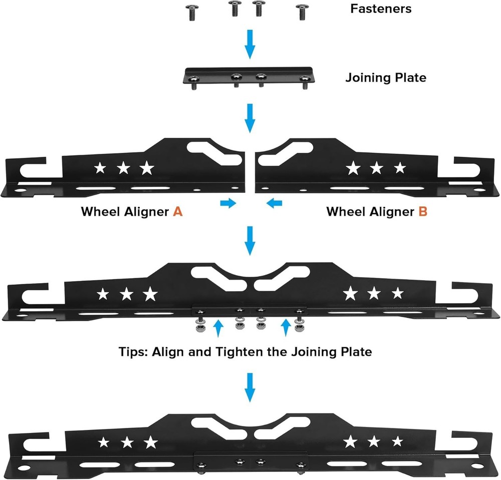 Wheel Alignment Tool Kit, Heavy Duty Toe Alignment Tool Universal Front End Tool