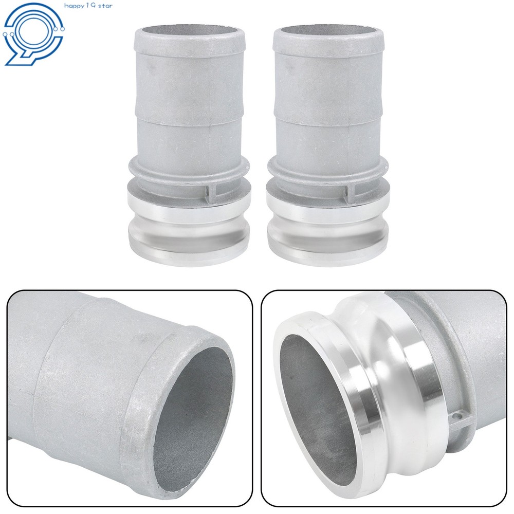 2 Pcs 3" Aluminum Camlock Type E Adapter Universal Hose Connection Kit