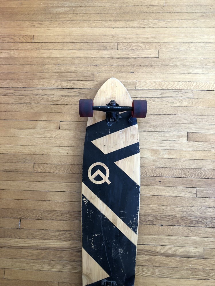 Quest Boards Wood Grain Design Underside 44” LONGBOARD SKATEBOARD
