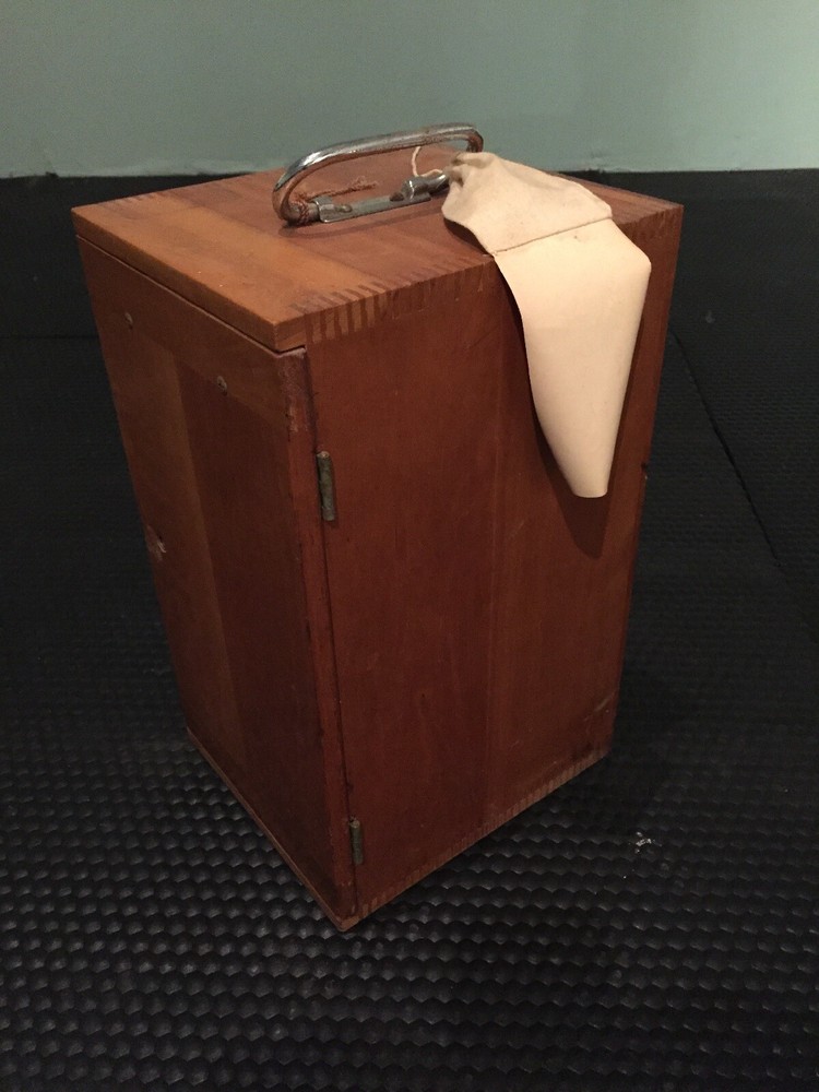 Vintage Bausch & Lomb Microscope w/ Wood Case