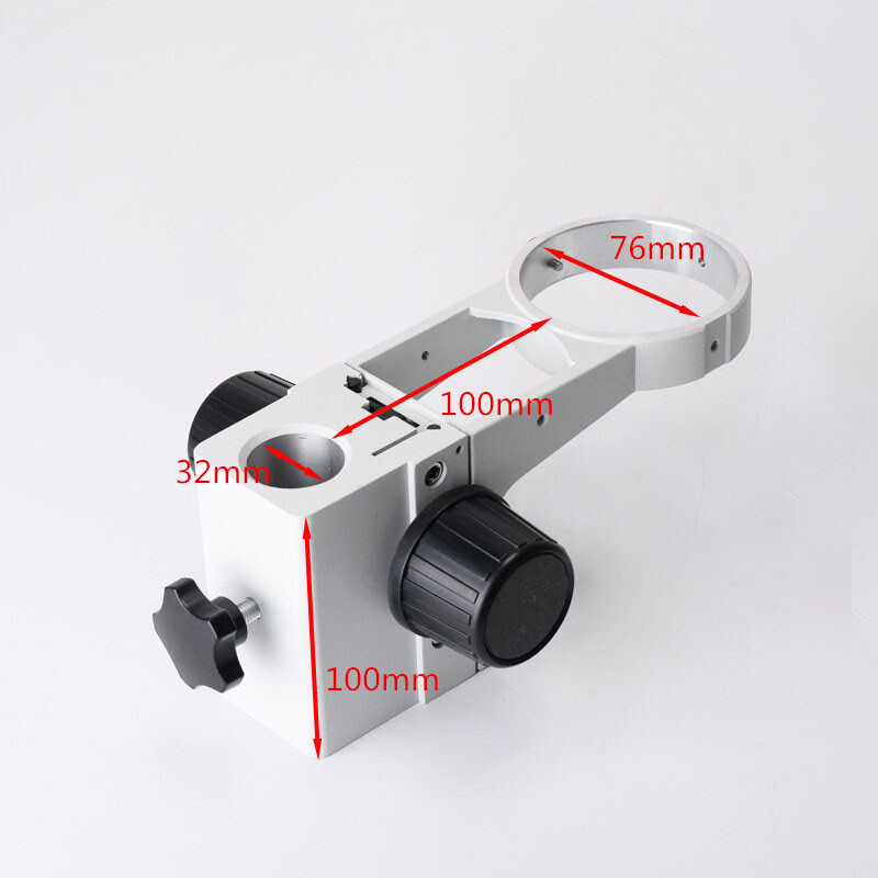 Stereo Microscope Adjustment Focus Arm Head Holder Ring Diameter 76 mm 50mm